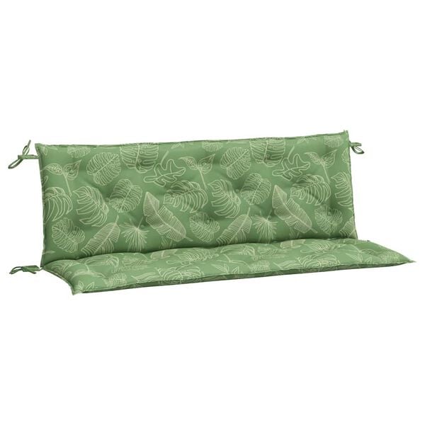 vidaXL Garden Bench Cushion Set of 2 Leaf Pattern
