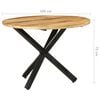 vidaXL Dining Table Natural wood Rough Mango Wood Medium Durable