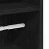 vidaXL Bathroom Cabinet Black Engineered wood Slim Bathroom Cabinet