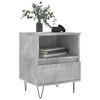 vidaXL Bedside Cabinet Set of 2 Concrete Grey Engineered Wood Medium