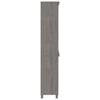 vidaXL Highboard Set of 2 Light grey Solid pinewood Highboard