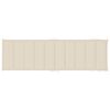 vidaXL Sun Lounger Cream Solid Acacia Wood Adult Foldable