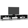 vidaXL TV Cabinet Black Engineered wood, metal Large TV Cabinet