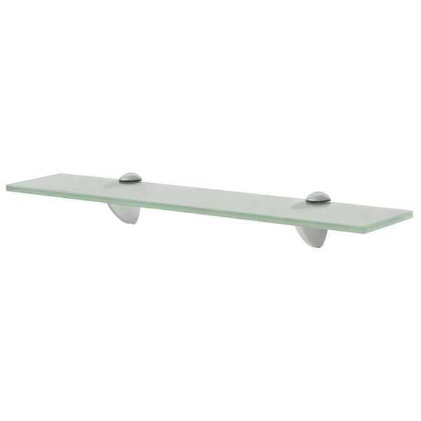 vidaXL Floating Shelf Frosted Tempered safety glass, Zinc alloy