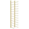 vidaXL Wall Mounted Wine Rack for 36 Bottles Gold Iron