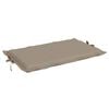 vidaXL Sun Lounger Cushion Taupe Oxford Fabric 73.2 in x 22.8 in x 1.6 in