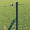 vidaXL Fence Post Green 164.04 x 3.28 ft (0.98 in mesh) Steel and PVC