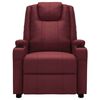 vidaXL Massage Recliner Wine Red Faux Leather