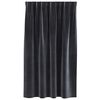 vidaXL Curtains 2 pcs Dark grey 55.12 x 55.12 in Velvet