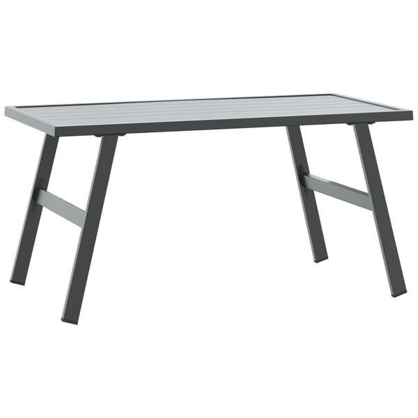 vidaXL Bench Set Black Powder-coated steel Large Modular