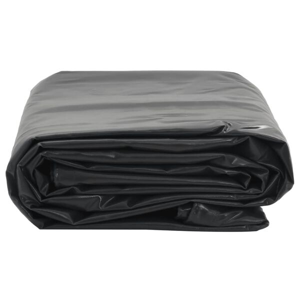 vidaXL Tarpaulin Black 16.4x23.0' 7.11 oz/ft&sup2;
