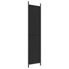 vidaXL 3-Panel Room Divider Black 59.1"x86.6" Fabric