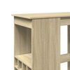 vidaXL Bar Table Sonoma oak Engineered wood Tall Bar Table Rectangular