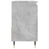 vidaXL Bathroom Cabinet Concrete Gray Engineered Wood, Iron Compact