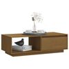vidaXL Coffee Table Honey Brown Solid Pinewood Medium Rectangular
