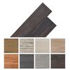 vidaXL Self-adhesive PVC Flooring Planks 54 ft² 0.08" Dark Brown