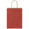 vidaXL Paper Bags 50 pcs with Handles Red 21x11x28 cm