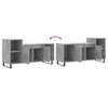 vidaXL TV Cabinet Concrete gray Engineered wood, metal Large TV Cabinet