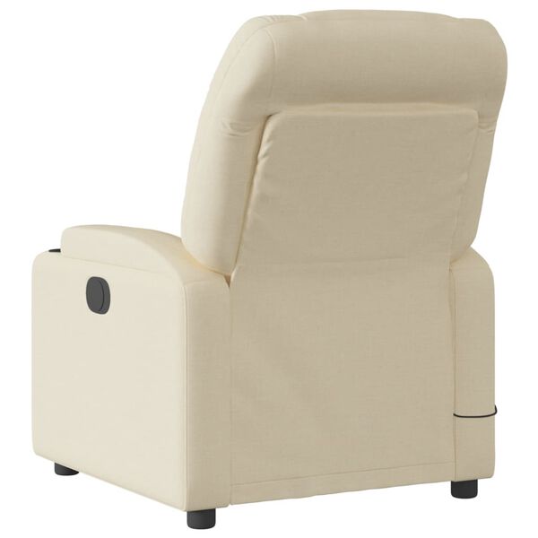 vidaXL Massage Recliner Chair Cream