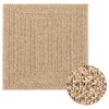 vidaXL Rug Beige 100% Polypropylene 47.2 x 47.2 in
