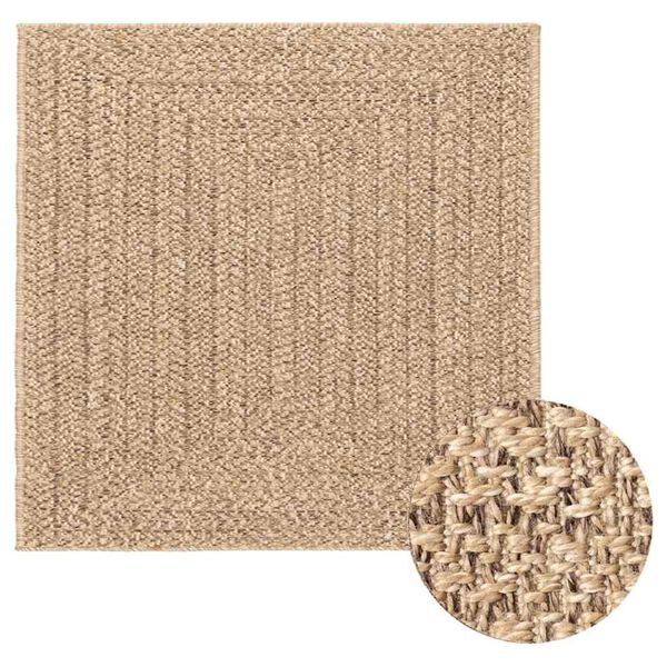 vidaXL Rug Beige 100% Polypropylene 47.2 x 47.2 in