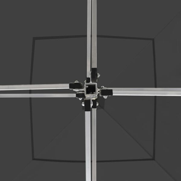 vidaXL Party Tent Anthracite Aluminum alloy 9.8 ft x 9.8 ft Collapsible