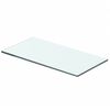 vidaXL Glass Panel Clear Tempered glass 15.7 x 5.9 in Glass Shelf Panel