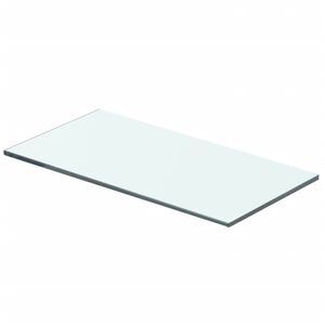 vidaXL Glass Panel Clear Tempered glass 15.7 x 5.9 in Glass Shelf Panel