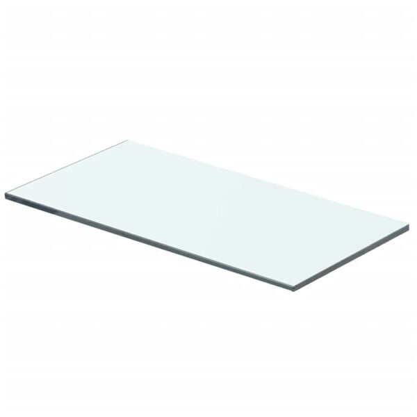 vidaXL Glass Panel Clear Tempered glass 15.7 x 5.9 in Glass Shelf Panel