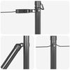 vidaXL Fence Posts Manual 7 pcs Gray Ø32mm 50 cm Galvanized steel