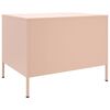 vidaXL Coffee Table Pink Cold-Rolled Steel 26.8 x 19.7 x 19.9 in