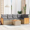 vidaXL Garden Sofa Set Beige