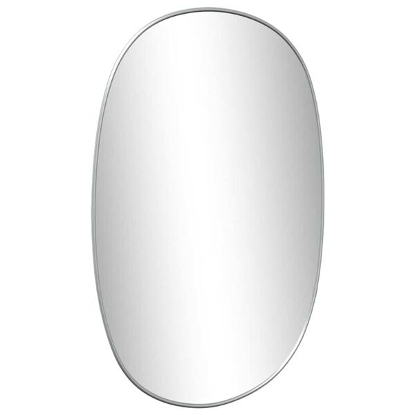 vidaXL Wall Mirror Silver Glass 19.7 x 13.8 in Wall mounting