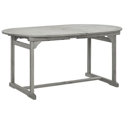 vidaXL Patio Dining Table (63"-94.5")x39.4"x29.5" Solid Acacia Wood