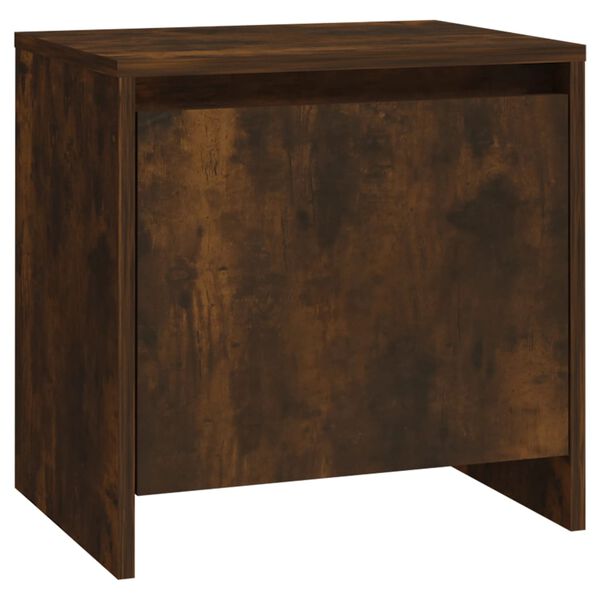 vidaXL Bedside Cabinet Smoked oak Engineered wood Standard