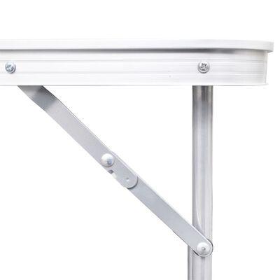 Foldable Camping Table Height Adjustable Aluminum 70.9"x23.6"