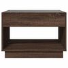 vidaXL Coffee Table Brown oak Engineered wood, Glass Medium Coffee Table