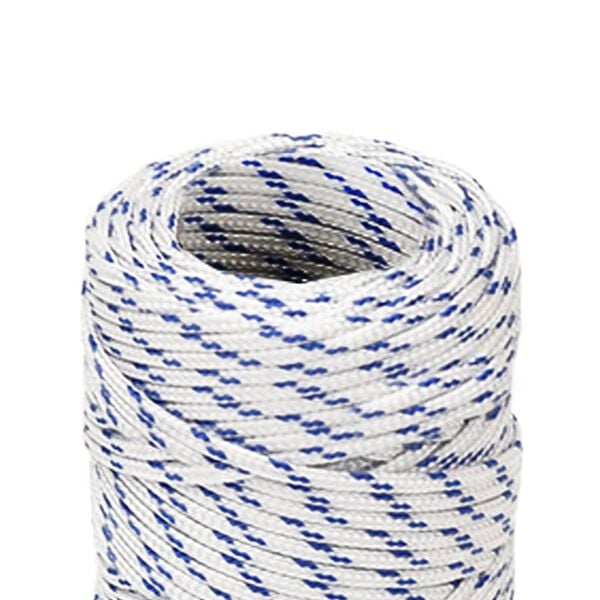 vidaXL Boat Rope White 0.08 " 164.0 ' Polypropylene