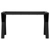 vidaXL Coffee Table Leg Black Powder-coated steel 31.5x15.7x16.9 in