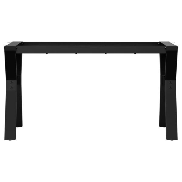 vidaXL Coffee Table Leg Black Powder-coated steel 31.5x15.7x16.9 in