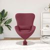 vidaXL Egg Chair Wine Red 24.80 x 28.74 x 35.43 in Fabric