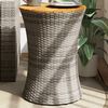 vidaXL Garden Side Table Grey