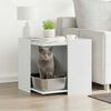 vidaXL Cat Litter Box Enclosure Storage Cat Litter Box Square Modern