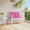 vidaXL Garden Bench Cushion Set of 2 Pink Polyester 39.4 x 19.7 in