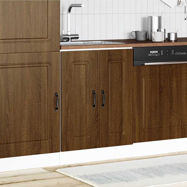 vidaXL Sink Base Cabinet Brown Oak Engineered Wood Medium