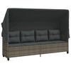 vidaXL Garden Sofa Set Grey, Dark Grey