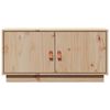 vidaXL TV Cabinet Natural Wood Solid Pine Wood Medium TV Cabinet