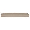 vidaXL Cushion Taupe 43.31 x 15.75 x 3.15 in Oxford Fabric
