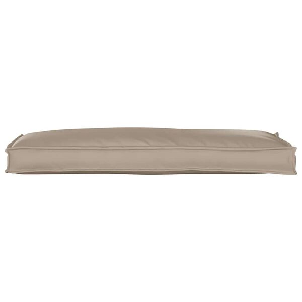 vidaXL Cushion Taupe 43.31 x 15.75 x 3.15 in Oxford Fabric
