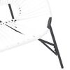 vidaXL Garden Chair Set Black and White PE rattan and powder-coated steel